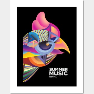 summer music festival Posters and Art